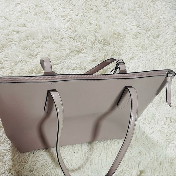 SOLD Kate Spade New York Cassy XL Leather Shopper Bow Tie Fab Lavender Gray Tote - Picture 11 of 15